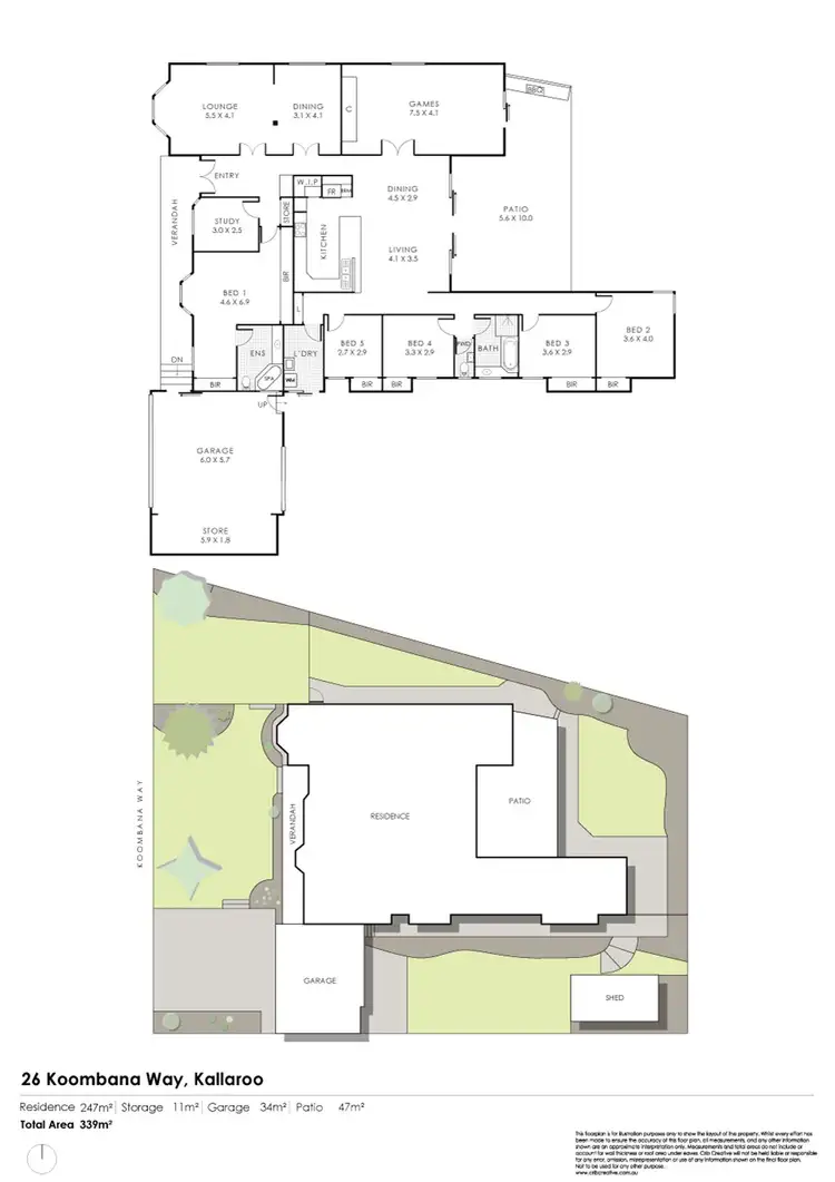 Floorplan of Homely house listing, 26 Koombana Way, Kallaroo WA 6025