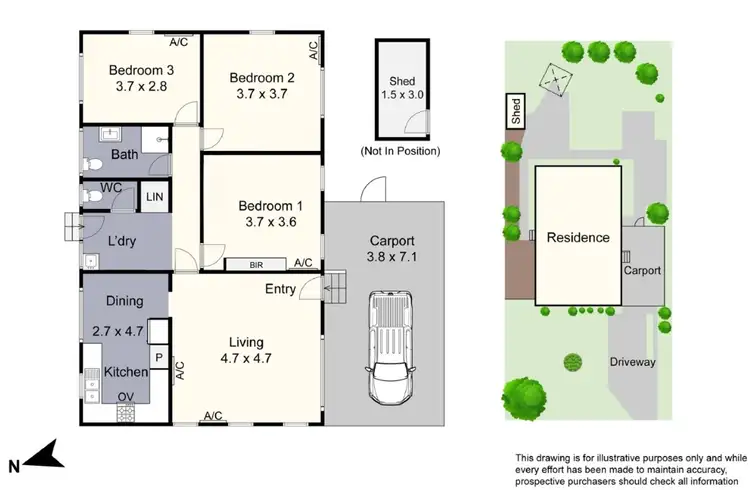 Floorplan of Homely house listing, 411 Chandler Road, Keysborough VIC 3173