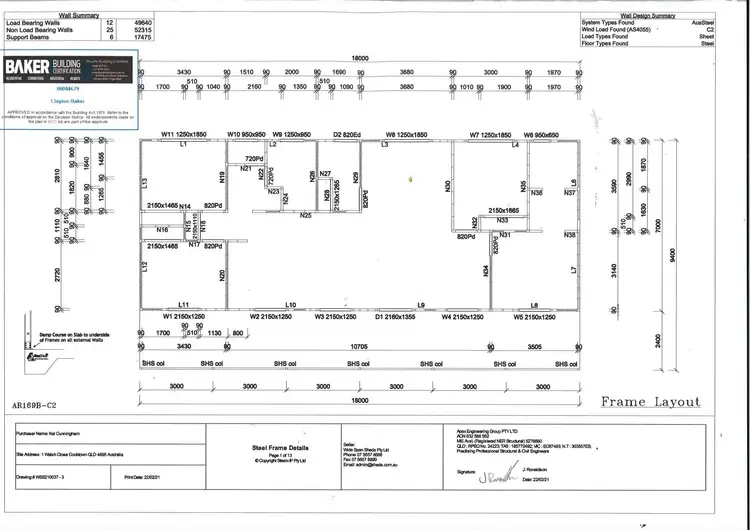 Floorplan of Homely house listing, 1 WALSH CLOSE, Cooktown QLD 4895