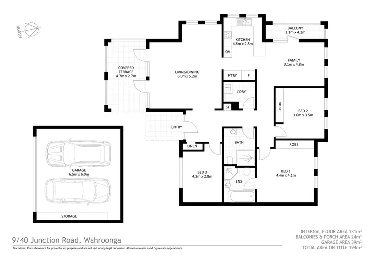 Floorplan of Homely unit listing, 9/40 Junction Road, Wahroonga NSW 2076