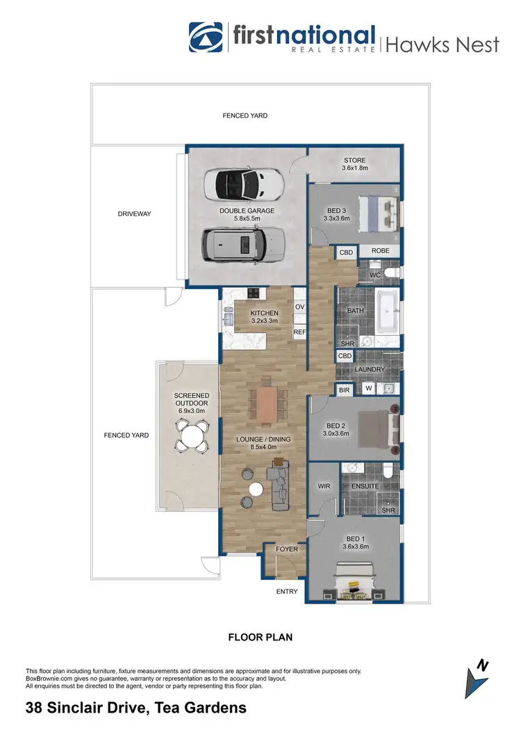 Floorplan of Homely house listing, 38 Sinclair Drive, Tea Gardens NSW 2324