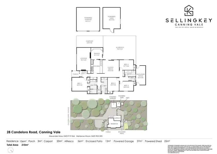 Floorplan of Homely house listing, 28 CANDELORO ROAD, Canning Vale WA 6155