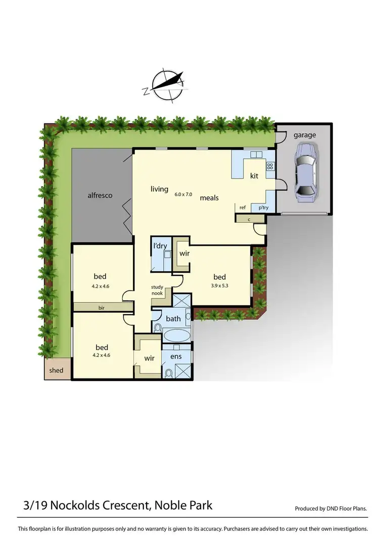 Floorplan of Homely townhouse listing, 3/19 Nockolds Crescent, Noble Park VIC 3174
