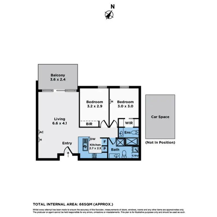 Floorplan of Homely apartment listing, 308/40 Altona Street, Kensington VIC 3031