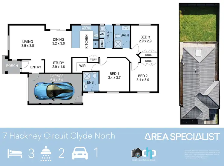 Floorplan of Homely house listing, 7 Hackney Circuit, Clyde North VIC 3978