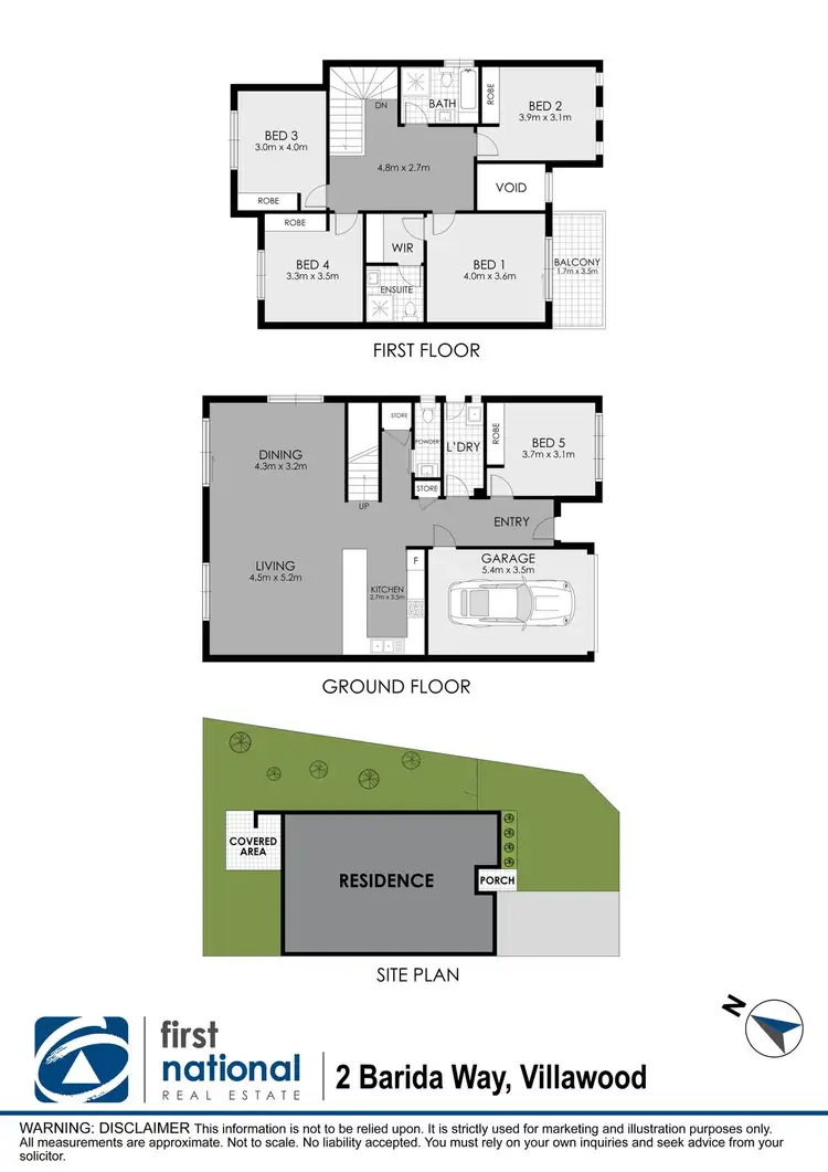 Floorplan of Homely house listing, 2 Barida Way, Villawood NSW 2163