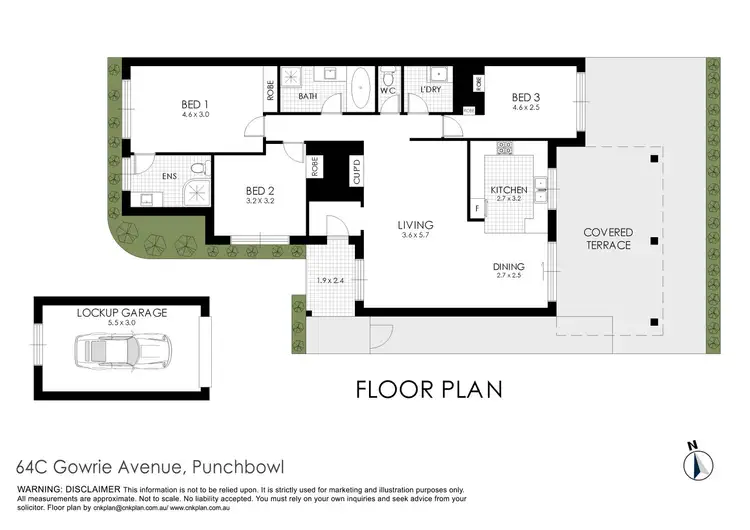 Floorplan of Homely villa listing, 64C Gowrie Avenue, Punchbowl NSW 2196