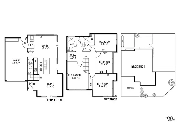 Floorplan of Homely townhouse listing, 56 Suffolk Road, Sunshine North VIC 3020