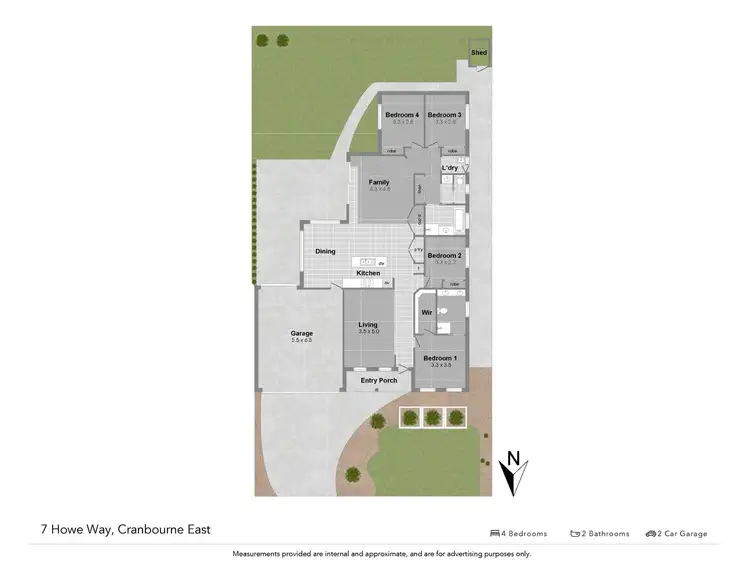Floorplan of Homely house listing, 7 Howe Way, Cranbourne East VIC 3977