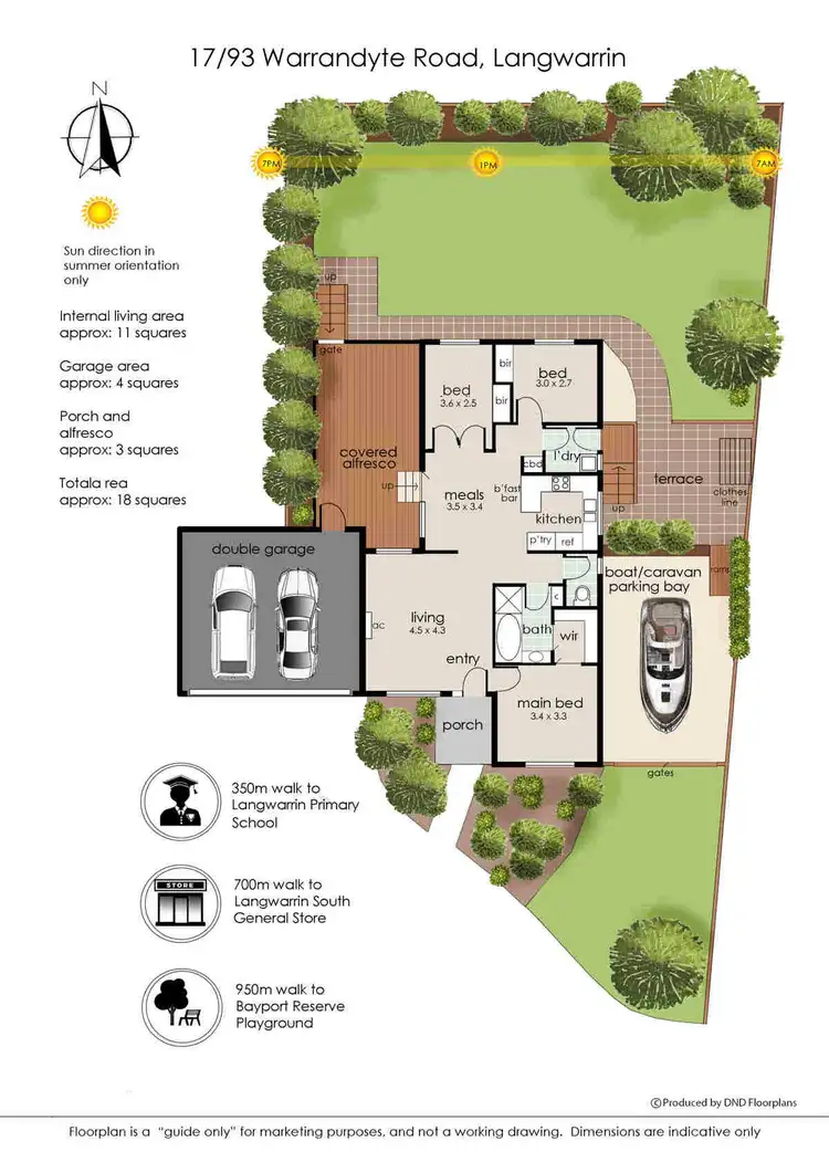 Floorplan of Homely unit listing, 17/93 Warrandyte Road, Langwarrin VIC 3910
