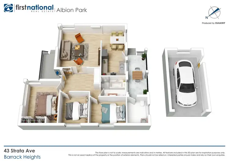 Floorplan of Homely house listing, 43 Strata Avenue, Barrack Heights NSW 2528