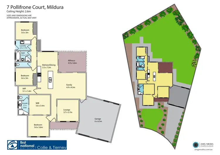 Floorplan of Homely house listing, 7 Pollifrone Court, Mildura VIC 3500