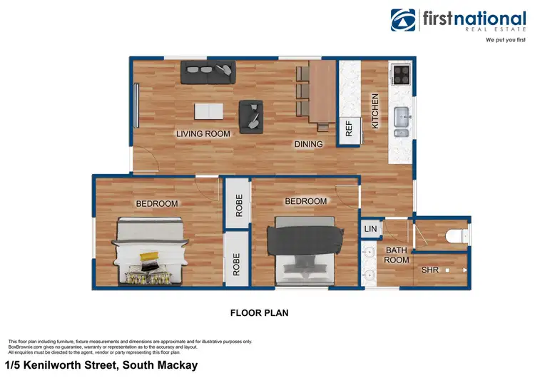 Floorplan of Homely block of units listing, 5 Kenilworth Street, South Mackay QLD 4740
