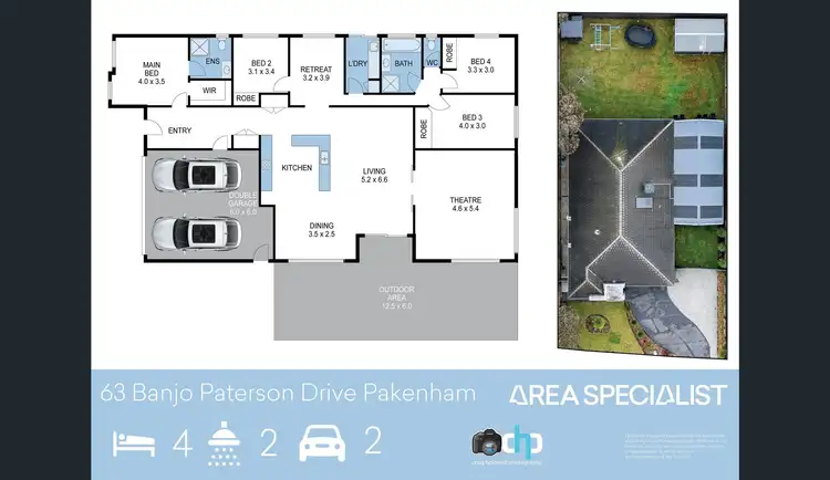 Floorplan of Homely house listing, 63 Banjo Paterson Drive, Pakenham VIC 3810
