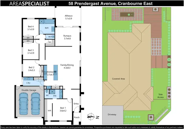 Floorplan of Homely house listing, 58 Prendergast Avenue, Cranbourne East VIC 3977