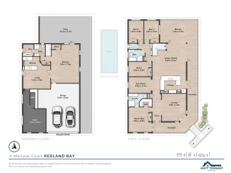 Floorplan of Homely house listing, 4 Melrose Court, Redland Bay QLD 4165