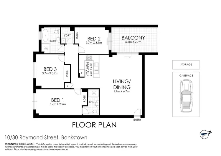Floorplan of Homely unit listing, 10/30 Raymond Street, Bankstown NSW 2200