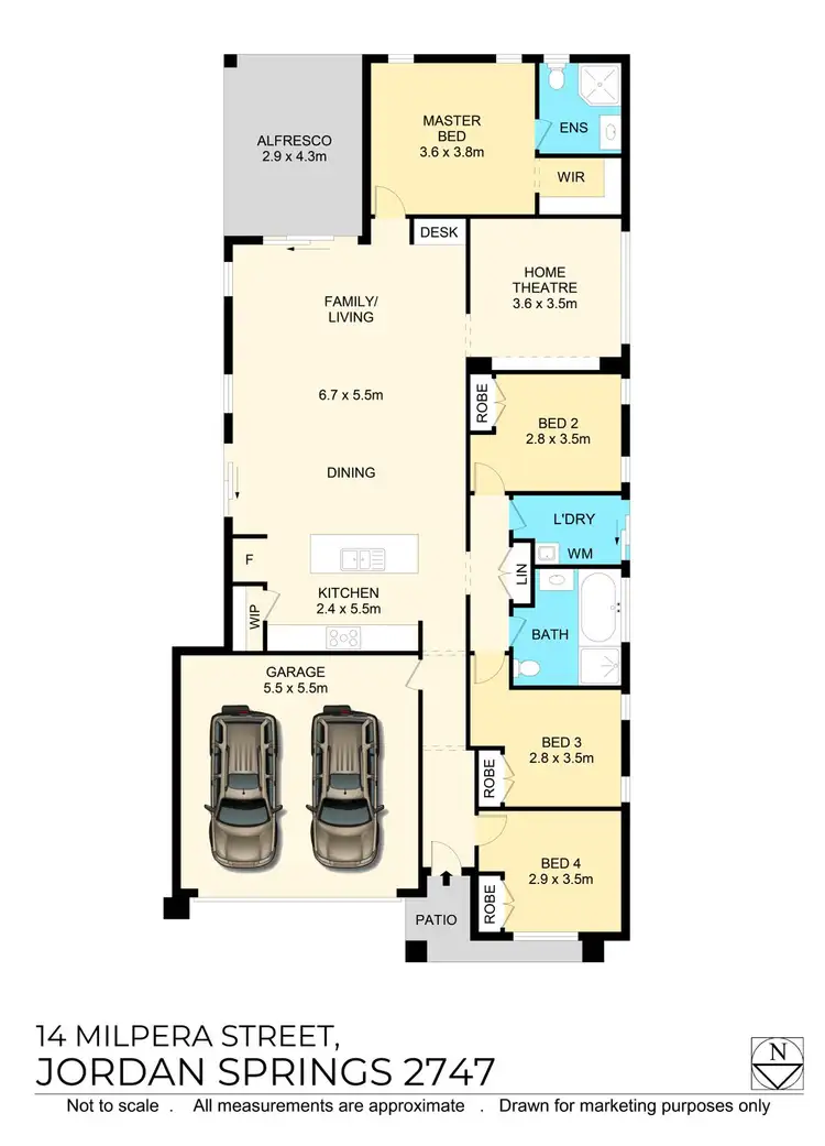 Floorplan of Homely house listing, 14 Milpera Street, Jordan Springs NSW 2747