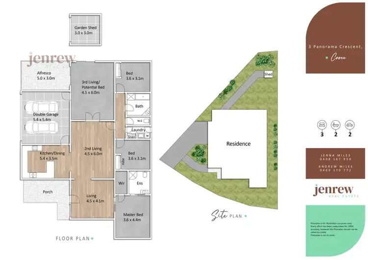 Floorplan of Homely house listing, 3 Panorama Crescent, Cooee TAS 7320