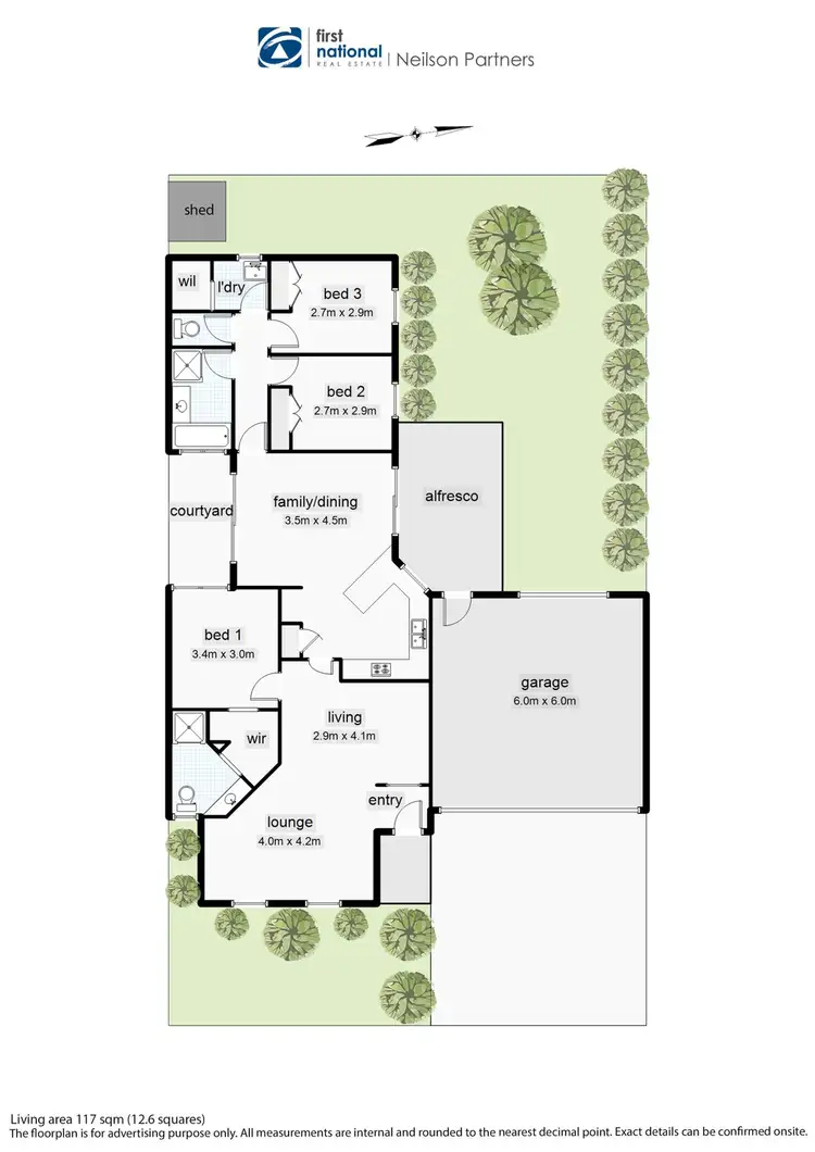 Floorplan of Homely townhouse listing, 2/1 Malouf Court, Pakenham VIC 3810