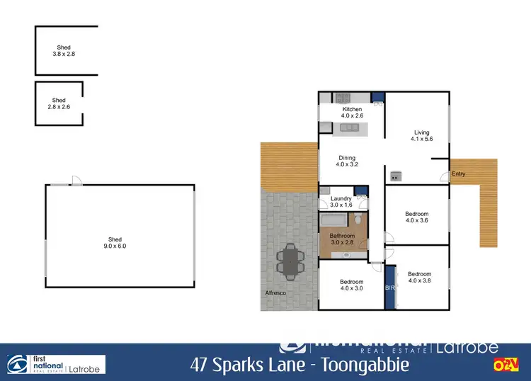 Floorplan of Homely house listing, 47 Sparks Lane, Toongabbie VIC 3856