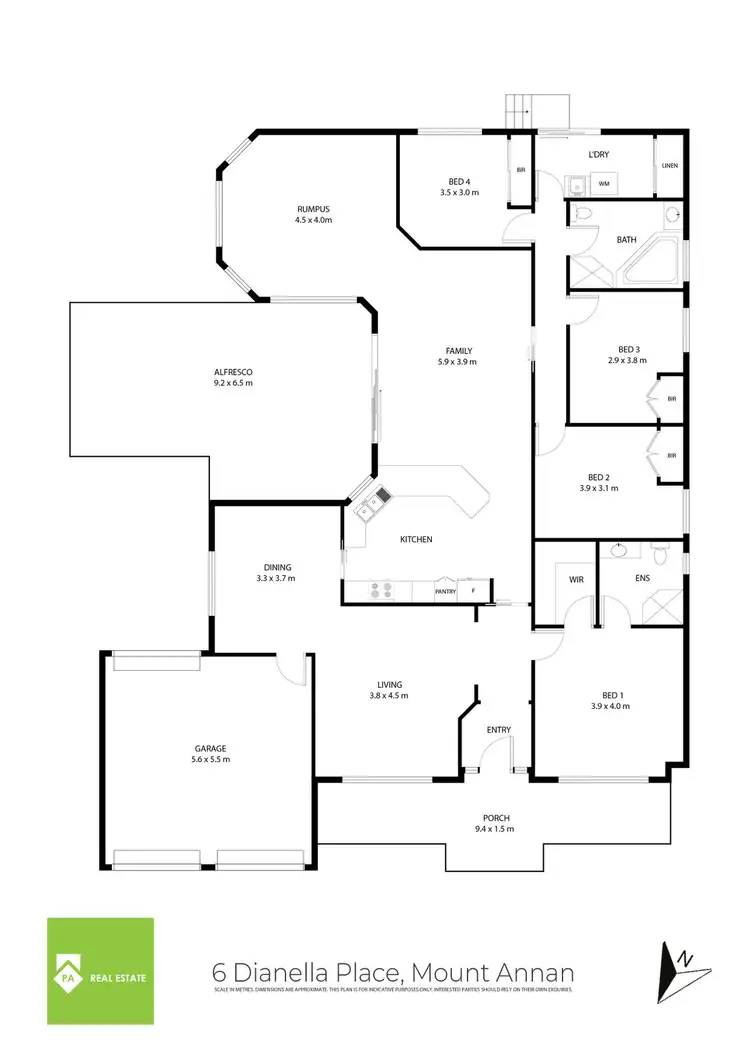 Floorplan of Homely house listing, 6 Dianella Place, Mount Annan NSW 2567