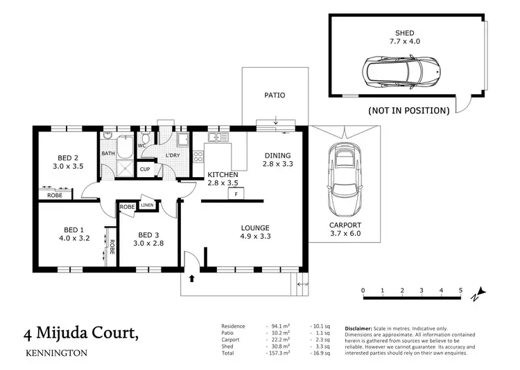 Floorplan of Homely house listing, 4 Mijuda Court, Kennington VIC 3550