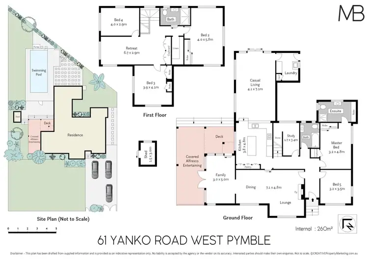 Floorplan of Homely house listing, 61 Yanko Road, West Pymble NSW 2073