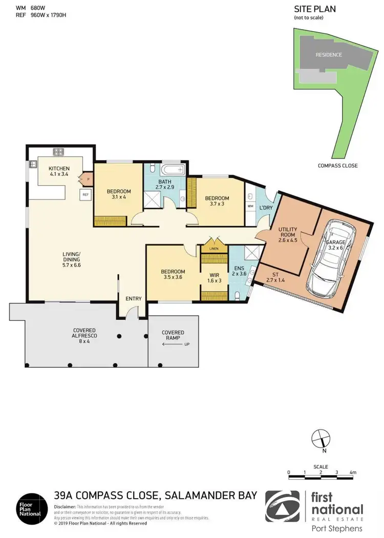 Floorplan of Homely house listing, 39A Compass Close, Salamander Bay NSW 2317