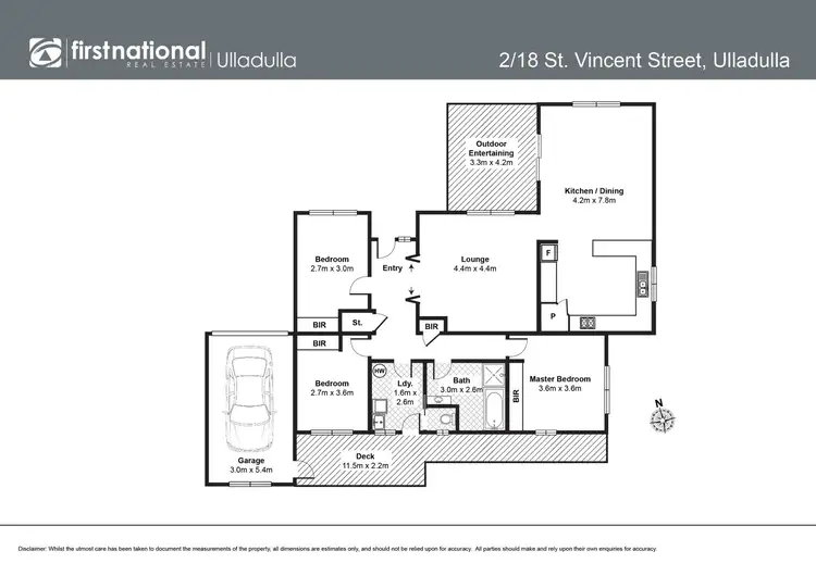 Floorplan of Homely villa listing, 2/18 St Vincent Street, Ulladulla NSW 2539