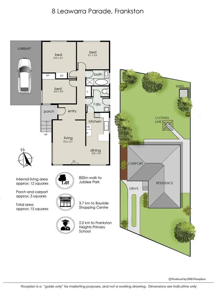 Floorplan of Homely house listing, 8 Leawarra Parade, Frankston VIC 3199