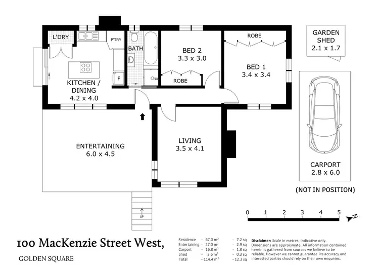 Floorplan of Homely house listing, 100 Mackenzie Street West, Golden Square VIC 3555