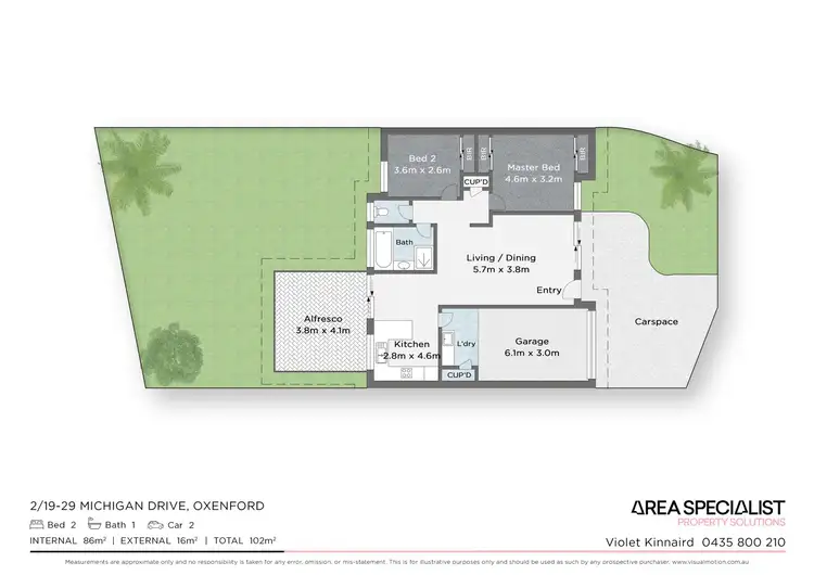 Floorplan of Homely townhouse listing, 2/19-29 Michigan Drive, Oxenford QLD 4210
