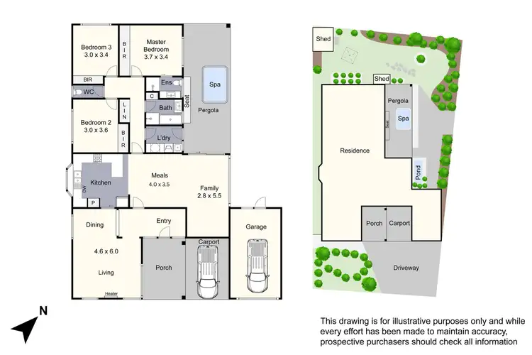 Floorplan of Homely house listing, 18 Kingston Drive, Dingley Village VIC 3172