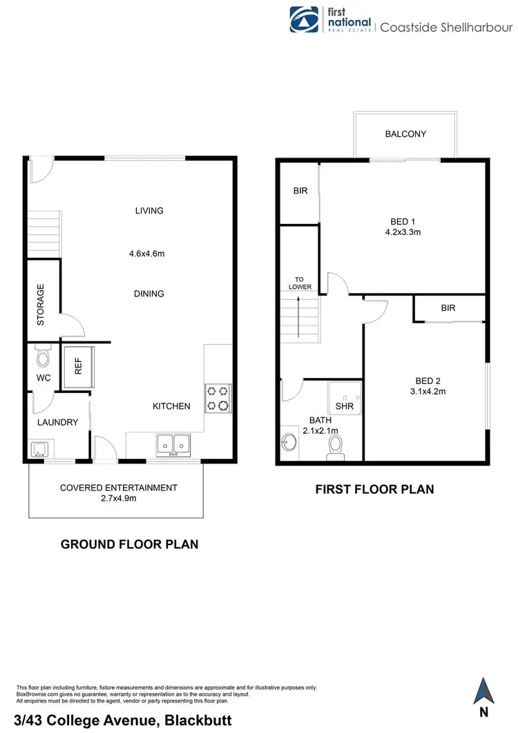 Floorplan of Homely townhouse listing, 3/43 College Avenue, Blackbutt NSW 2529