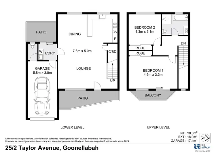 Floorplan of Homely unit listing, 25/2 Taylor Avenue, Goonellabah NSW 2480
