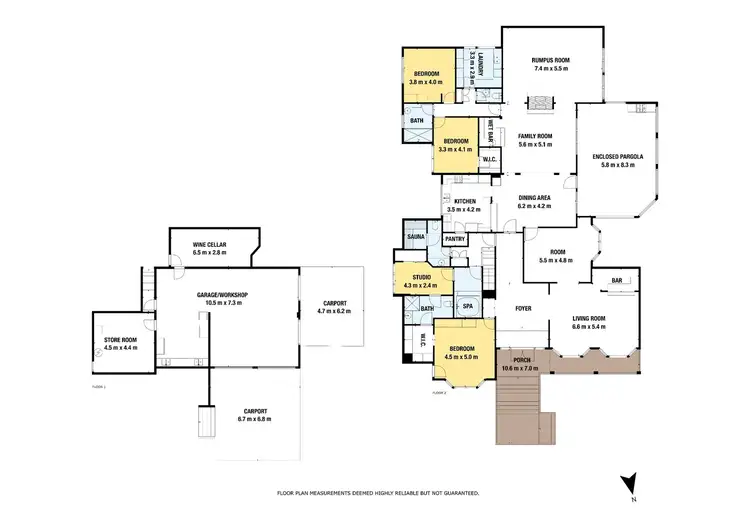 Floorplan of Homely house listing, 4 Simone Crescent, Doncaster East VIC 3109
