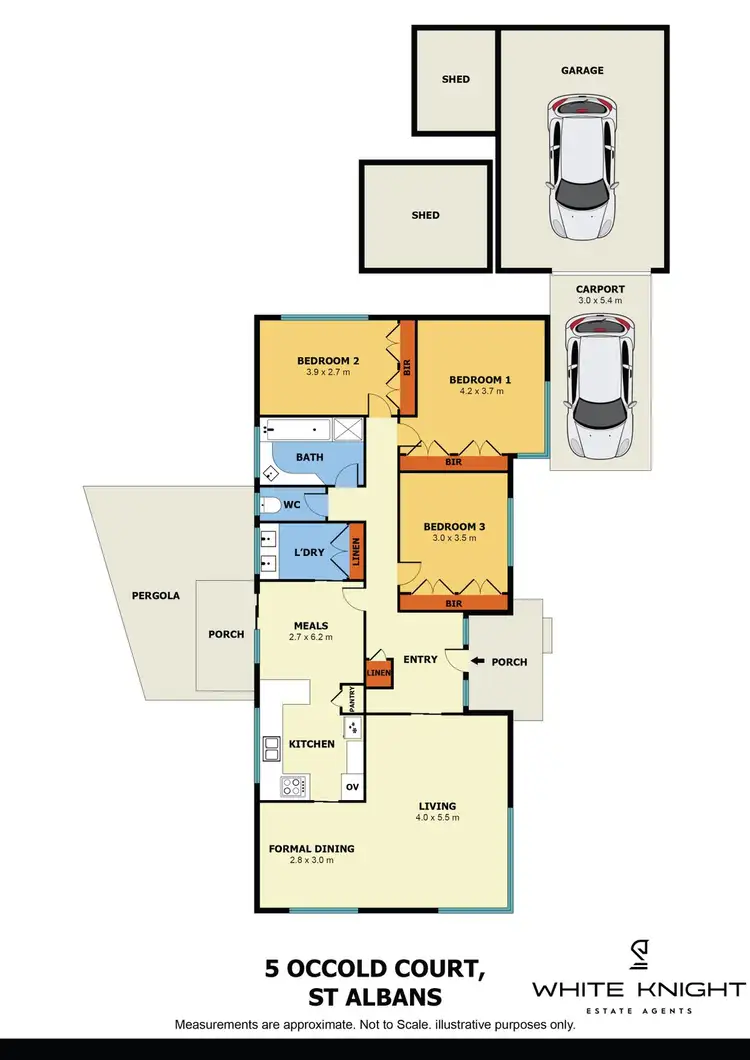 Floorplan of Homely house listing, 5 Occold Court, St Albans VIC 3021