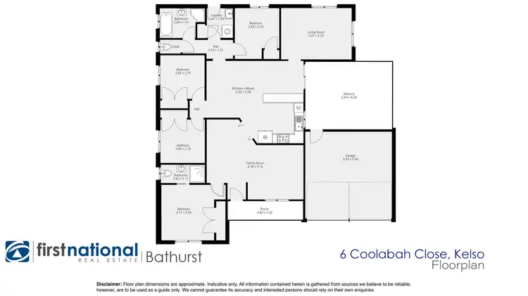 Floorplan of Homely house listing, 6 Coolabah Close, Kelso NSW 2795