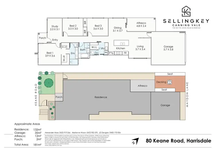 Floorplan of Homely house listing, 80 Keane Road, Harrisdale WA 6112