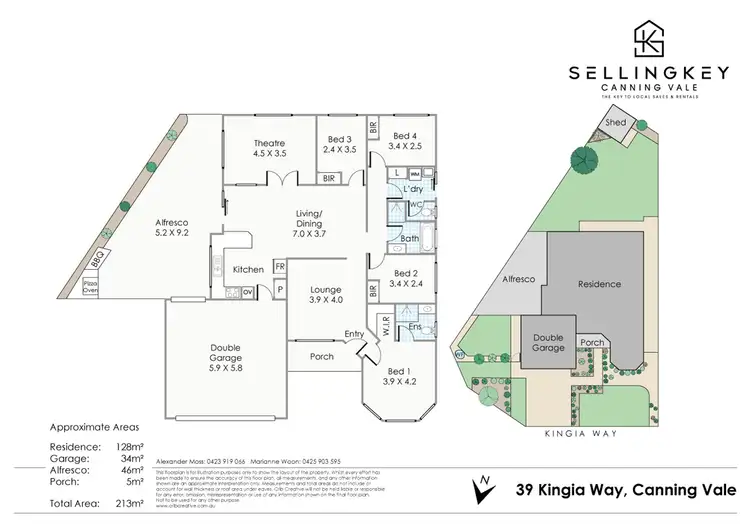Floorplan of Homely house listing, 39 Kingia Way, Canning Vale WA 6155