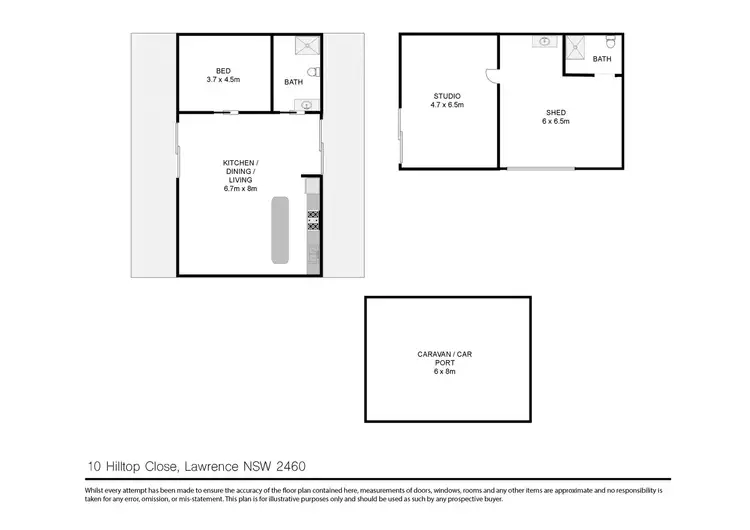 Floorplan of Homely house listing, 10 Hilltop Close, Lawrence NSW 2460
