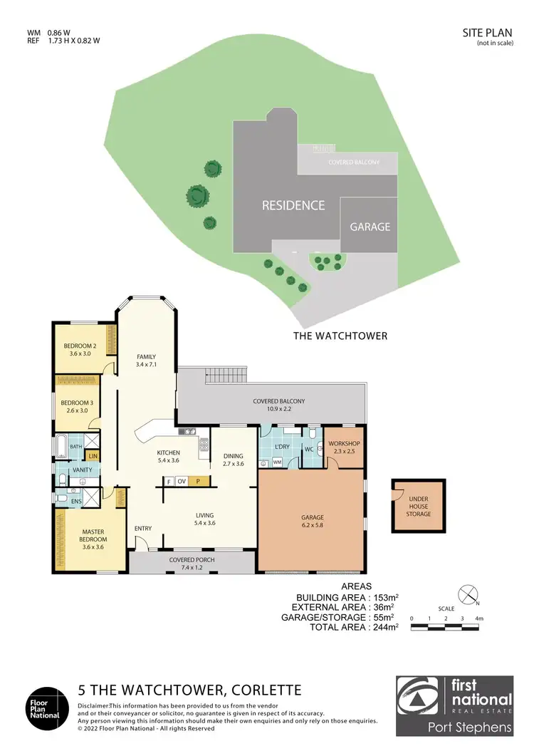 Floorplan of Homely house listing, 5 The Watchtower, Corlette NSW 2315