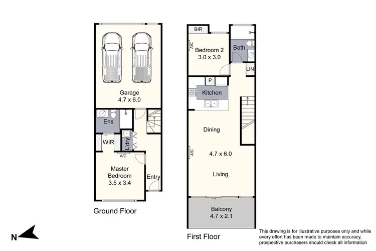 Floorplan of Homely townhouse listing, 3 Calibre Retreat, Keysborough VIC 3173