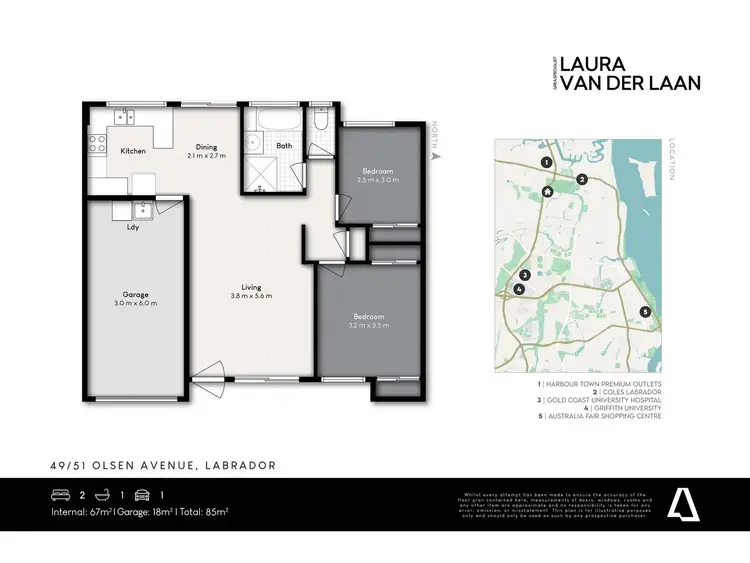 Floorplan of Homely villa listing, 49/51 Olsen Avenue, Labrador QLD 4215