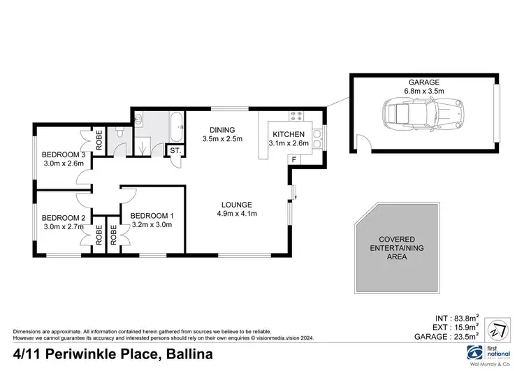 Floorplan of Homely house listing, 4/11 Periwinkle Place, Ballina NSW 2478