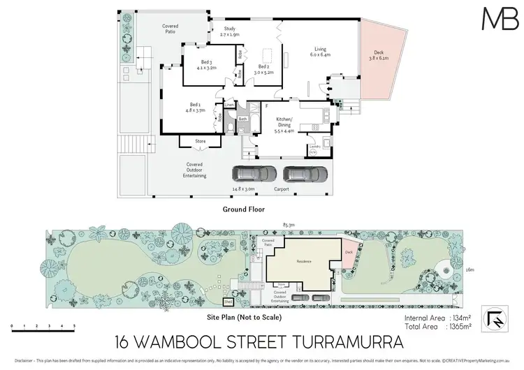 Floorplan of Homely house listing, 16 Wambool Street, Turramurra NSW 2074