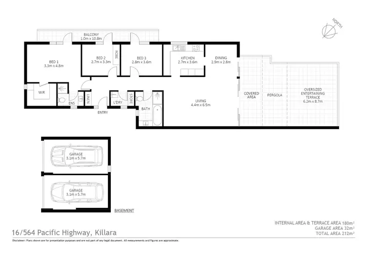 Floorplan of Homely apartment listing, 16/564 Pacific Highway, Killara NSW 2071