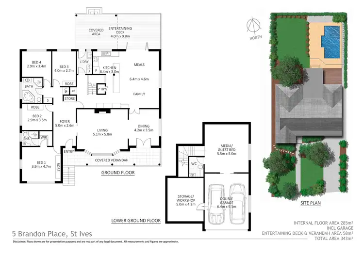 Floorplan of Homely house listing, 5 Brandon Place, St Ives NSW 2075