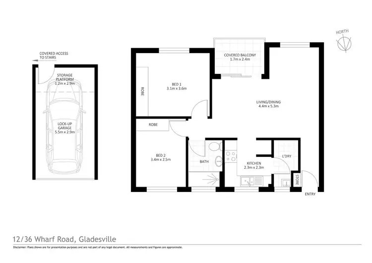 Floorplan of Homely apartment listing, 12/36 Wharf Road, Gladesville NSW 2111